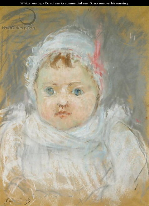 Blanche Pontillon as a Baby, 1872 - Berthe Morisot