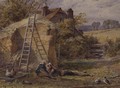 Children resting beneath the rick - William Stephen Coleman