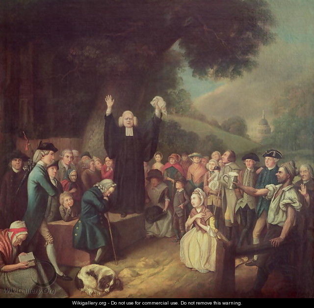 George Whitefield preaching - John Collet