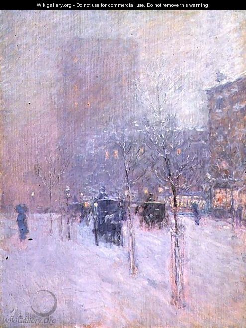 Late Afternoon, New York, Winter, 1900 - Childe Hassam