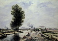 The Canal de l'Ourcq near Pantin, 1871 - Johan Barthold Jongkind