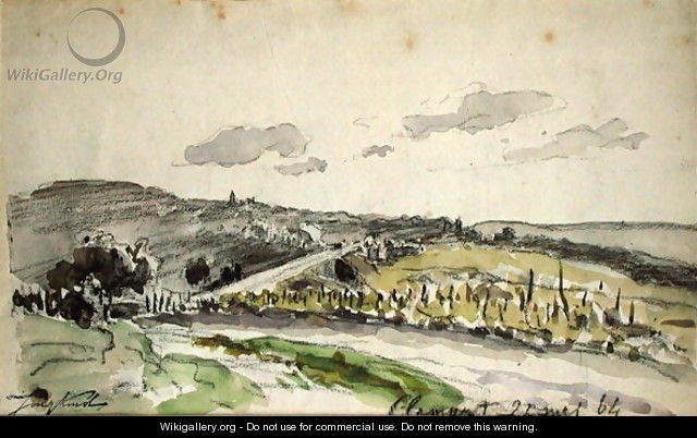 View of Clamart, 1864 - Johan Barthold Jongkind