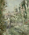 Young Boy in the Hollyhocks - Berthe Morisot