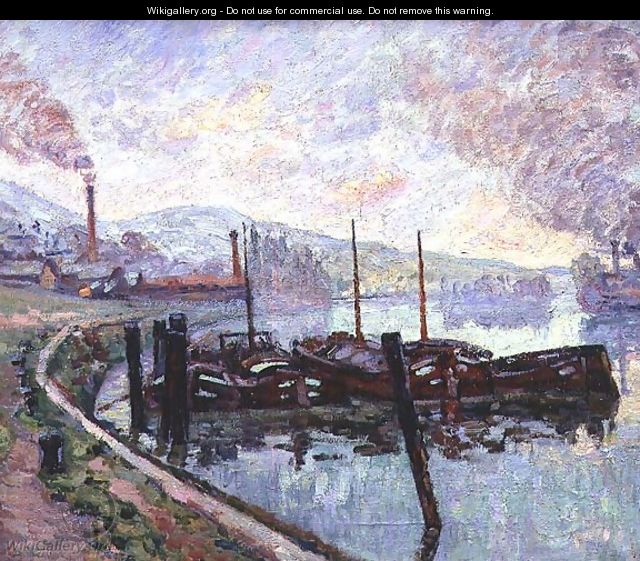 Coal Barges - Armand Guillaumin