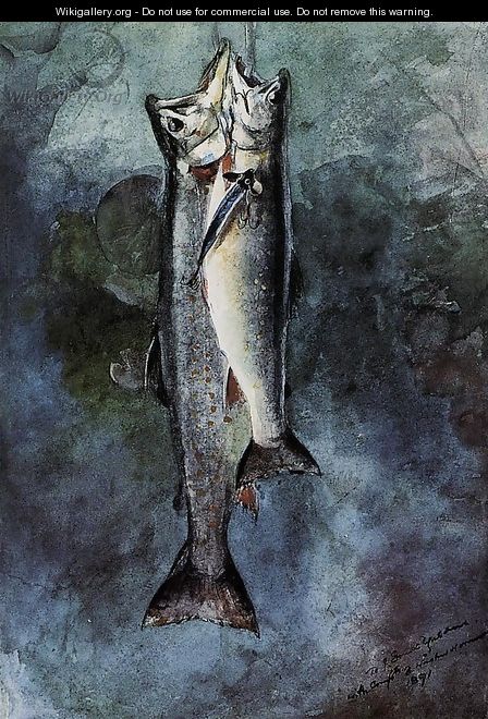 Two Trout I - Winslow Homer