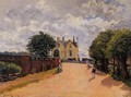 Inn at East Molesey with Hampton Court Bridge - Alfred Sisley