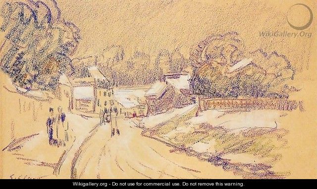 Early Snow at Louveciennes I - Alfred Sisley