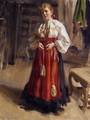 Girl in an Orsa Costume - Anders Zorn