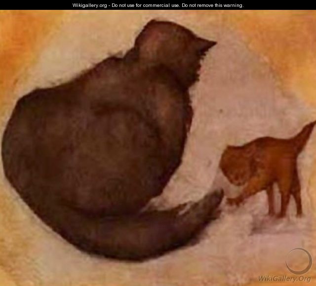 Cat and Kitten - Sir Edward Coley Burne-Jones