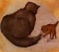 Cat and Kitten - Sir Edward Coley Burne-Jones