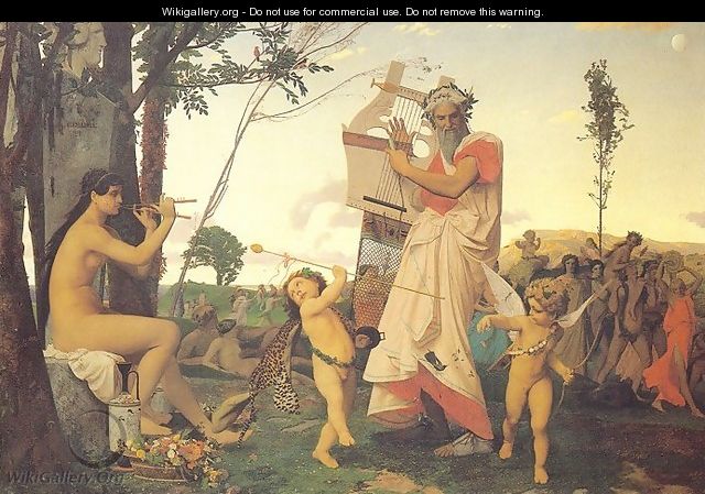 Anacreon, Bacchus, and Amor - Jean-Léon Gérôme