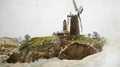 Landscape with Windmill - Thomas Creswick