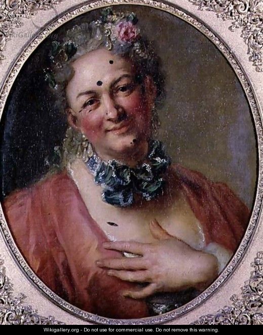 Portrait of the Singer Pierre de Jelyotte (1713-97) in Female Costume, c.1745 - Charles-Antoine Coypel