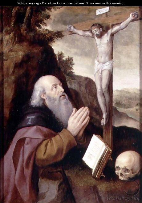 St. Anthony Abbot - Michiel van Coxie