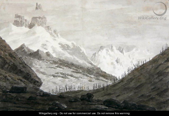 Between Chamonix and Martigny, 1776 - John Robert Cozens