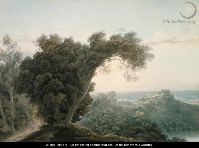 From the Road Between Caserta and the Aqueduct - John Robert Cozens