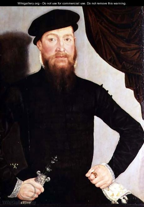 Portrait of a man 1564 - Lucas The Younger Cranach