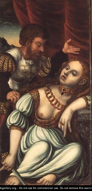 Tarquin and Lucretia - Lucas (studio of) Cranach