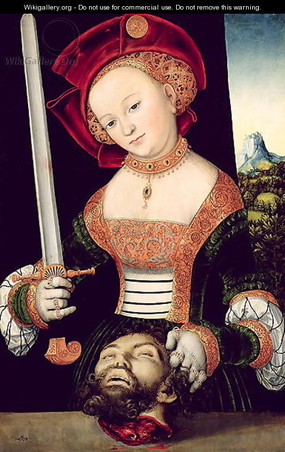 Judith with the Head of Holofernes, c.1530 - Lucas (studio of) Cranach