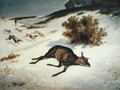 Hind Forced Down in the Snow, 1866 - (attr. to) Courbet, Gustave (1819-1877)