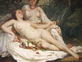 Bathers or Two Nude Women, c.1858 - Hanoteau, Hector (1823-1890) and Courbet, Gustave (1819-1877)