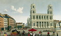 View of the Church of Saint-Sulpice, engraved by Anne Rosalie Filleul (nee Bouquet) (1752-94) - Henri (after) Courvoisier-Voisin