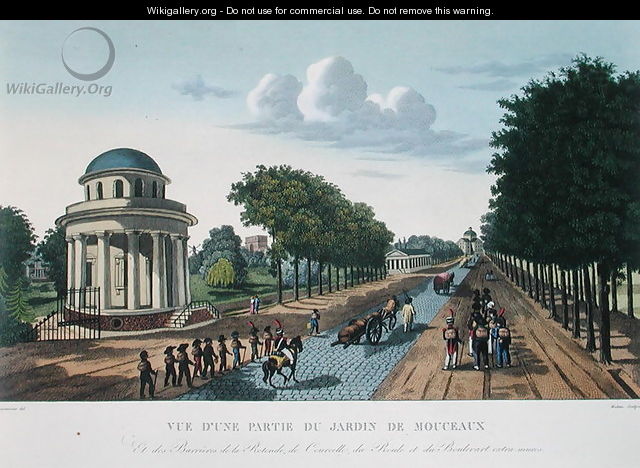 The Parc Monceaux, c.1815-20 - Henri (after) Courvoisier-Voisin