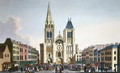 View of the Facade of the Church of Saint-Denis near Paris, c.1820 - Pierre (after) Courvoisier