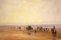 On Lancaster Sands, Sunset (Crossing Lancaster Sands) c.1835 - David Cox