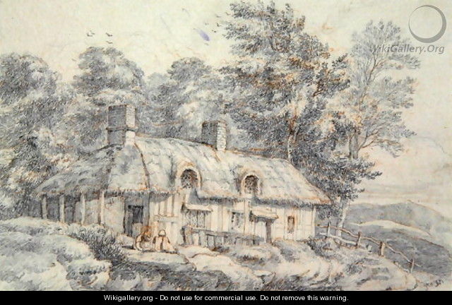 Cottage in Herefordshire, c.1820 - David Cox