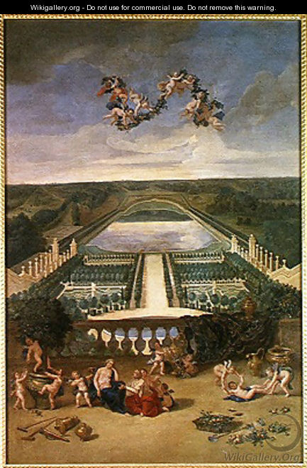 View of the Orangerie at Versailles, from the Piece d