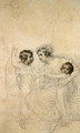 The Countess of Hopetoun with her daughters Jasmin and Lucy - Richard Cosway