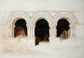 Arches in the West Side of the Cloister of St. Georges de Boscherville, near Rouen, Normandy, c.1818 - John Sell Cotman