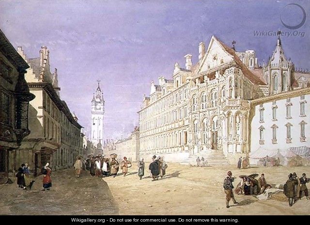 The Hotel de Ville, Ghent - John Sell Cotman