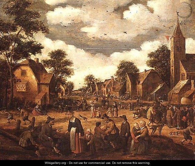 Village Scene - Joost Cornelisz. Droochsloot