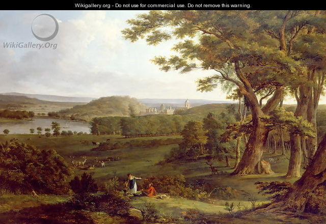 View from the North West of Castle Howard, Yorkshire, 1800 - Hendrik Frans de Cort