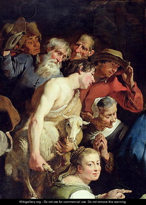 The Adoration of the Shepherds, after 1628 (detail) - Jan Cossiers