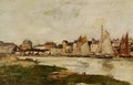 View of the Port of Trouville, High Tide - Eugène Boudin