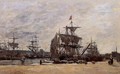 Deauville, Docked Boats - Eugène Boudin