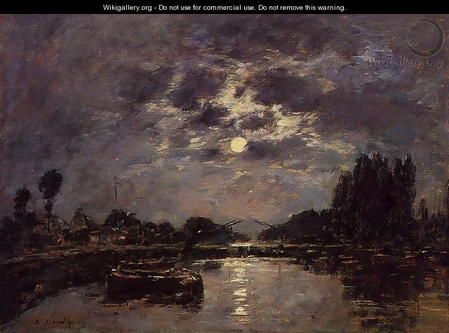 The Effect of Moonlight - Eugène Boudin