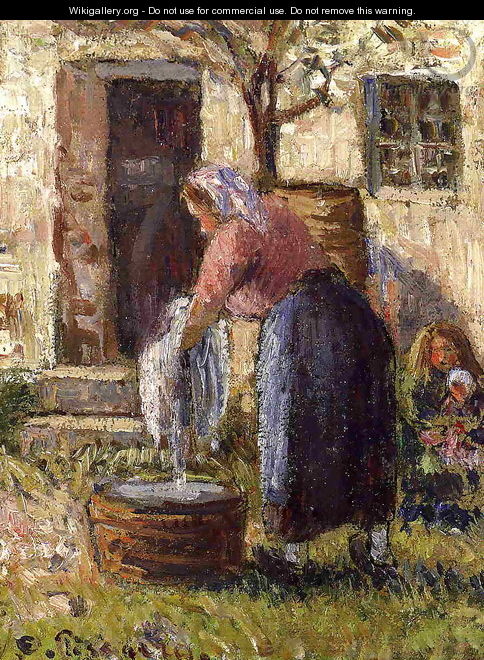 The Laundry Woman - Camille Pissarro