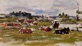 Cows in Pasture I - Eugène Boudin
