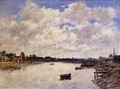 The Banks of the Touques I - Eugène Boudin