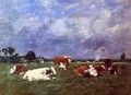 Cows in the Pasture - Eugène Boudin