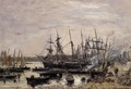 Camaret, Fishing Boats at Dock - Eugène Boudin