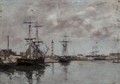 The Port of Deauville II - Eugène Boudin