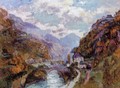 The Rhone at Saint-Maurice, Valais - Albert Lebourg