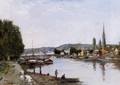 Rouen, View from the Queen's Way - Eugène Boudin