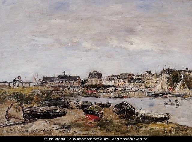 Trouville, View from Deauville, a Day in March - Eugène Boudin