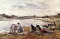Laundresses on the Banks of the Touques IV - Eugène Boudin